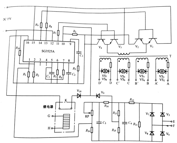 輸出,加溫,變頻電源,電源電路,電磁線圈 . 感應加熱機變頻電源原理與電路原理圖