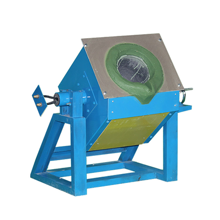  . 翻到式中頻熔煉機(jī)JYP-RL15kw小型鋁熔煉3~200KG